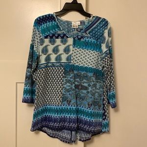 Parsley & Sage Geometric pattern shirt